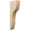 Ekena Millwork 6"W x 12"D x 36"H Thin Carmel Rough Cedar Woodgrain TimberThane Corbel, Primed Tan CORUR06X12X36CARRCPR - alternate 1